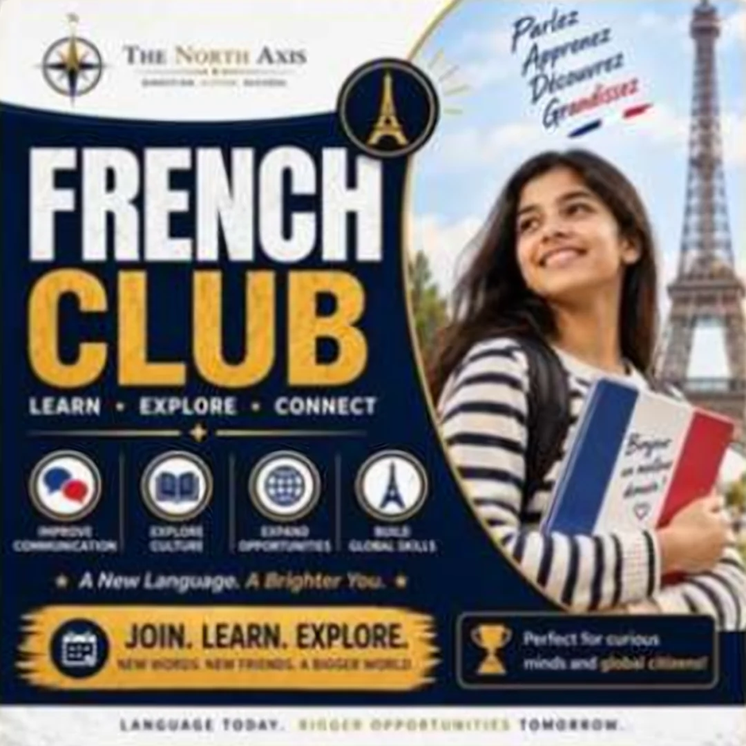 French Club poster — Learn · Explore · Connect